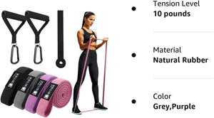 Fabric Long Resistance Bands - Pull up Bands Pull up Assistance Bands Long Workout Bands with Handles, Exercise Bands for Working Out