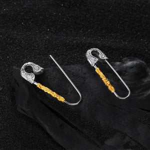 Irregular Geometric Pattern Hoop Earrings for Women Couples New Fashion Vintage Creative Hip Hop Birthday Jewelry Gifts