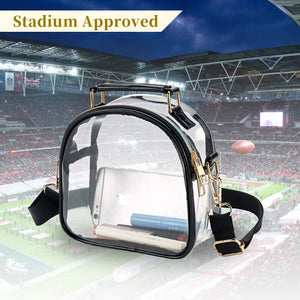 Clear Purse for Women, Clear Bag Stadium Approved, See through Clear Handbag