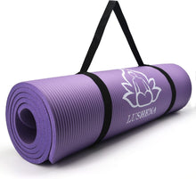 Load image into Gallery viewer, NBR Thick Yoga Mat for Women Men, Non Slip Durable Exercise Mats for Home Workout Floor Gym, 72&quot; X 24&quot; X 2/5&quot;
