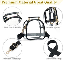 Load image into Gallery viewer, Clear Purse for Women, Clear Bag Stadium Approved, See through Clear Handbag
