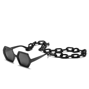 Chic Vintage Hexagon Chain Sunglasses - Two-One-Fifth Co.