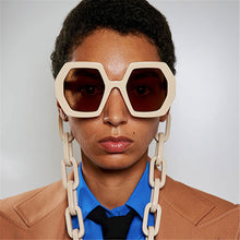 Load image into Gallery viewer, Chic Vintage Hexagon Chain Sunglasses - Two-One-Fifth Co.

