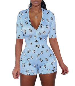 NEW Women's Romper/Short Sleeve V-Neck - Two-One-Fifth Co.