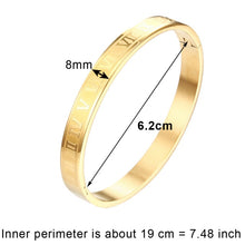 Load image into Gallery viewer, Trendy Titanium Gold Crystal Bangle - Two-One-Fifth Co.
