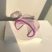 Load image into Gallery viewer, Geometric Design Transparent Acrylic Resin Bracelet - Two-One-Fifth Co.
